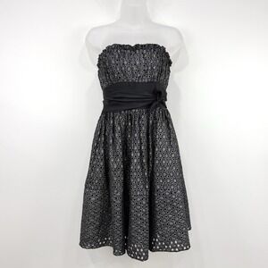 VTG Y2K Betsey Johnson Dress Womens 4 Eyelet Coquette‎ Whimsigoth Formal Event